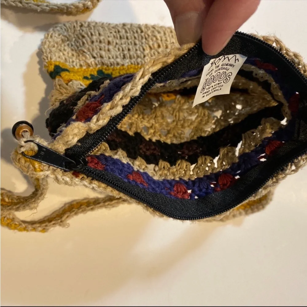 NWT Mini Hemp Crossbody Purse